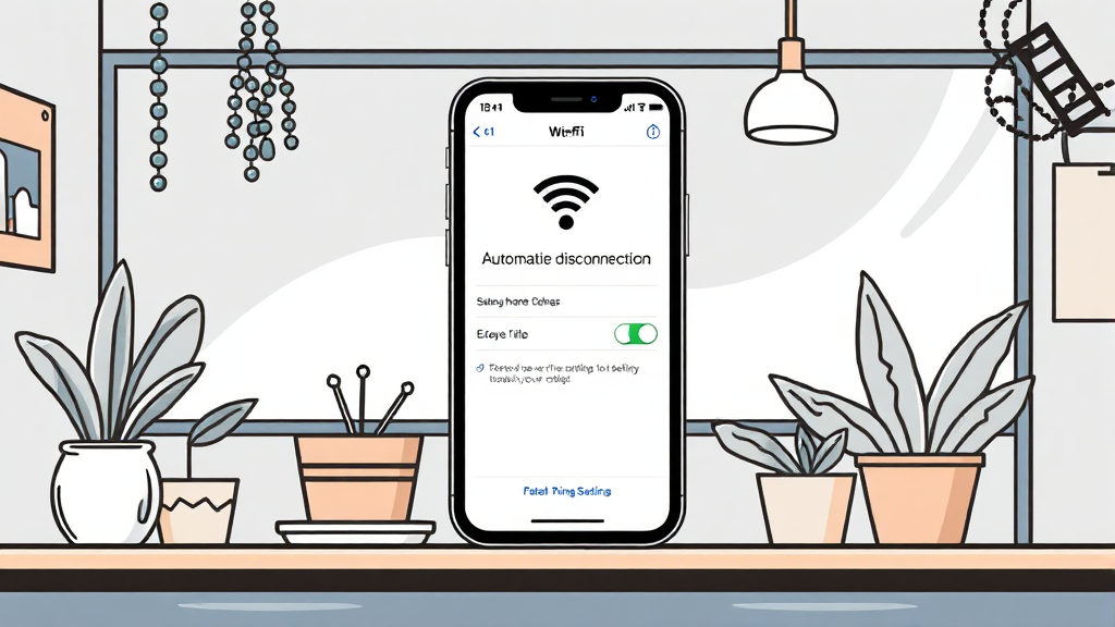 특정 와이파이, 이제 그만 연결! (illustration 스타일)