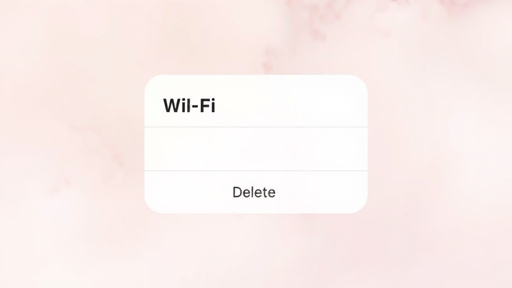 와이파이 네트워크 삭제, 깔끔하게 정리! (watercolor 스타일)