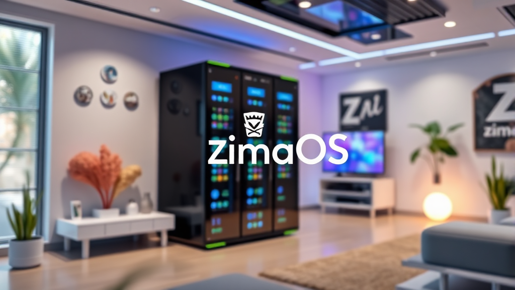 ZimaOS vs 다른 OS 비교 분석 (realistic 스타일)