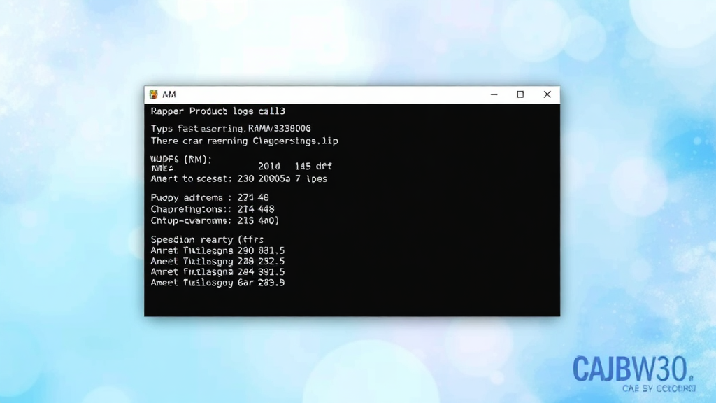 CMD 명령어로 메모리 정보 확인 (watercolor 스타일)