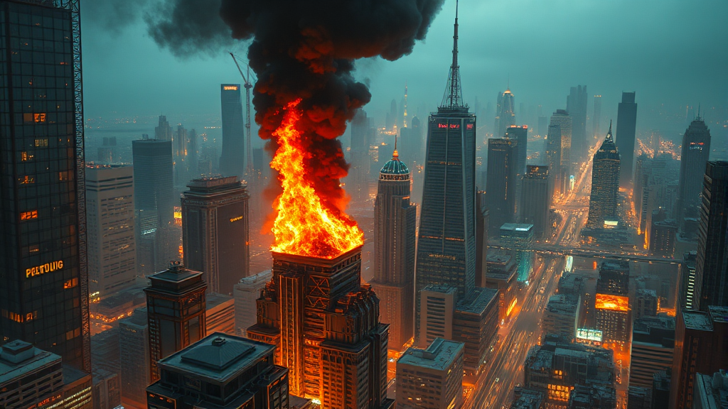 AI 반도체 전쟁 & 메모리플레이션 (realistic 스타일)