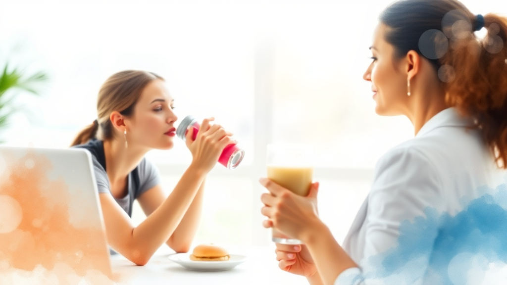 나에게 맞는 단백질 섭취량 (watercolor 스타일)