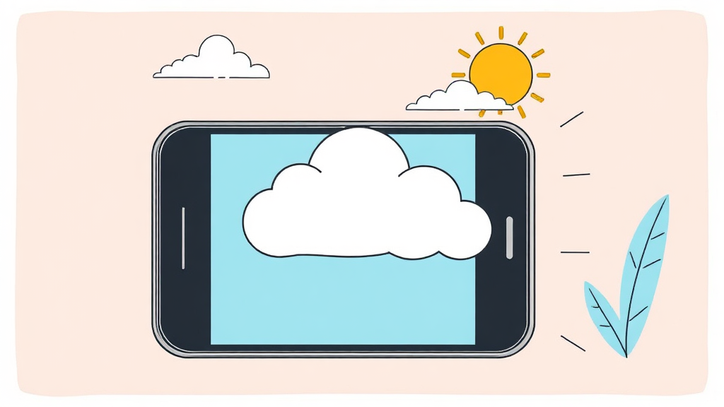 클라우드 서비스로 사진 옮기기 (illustration 스타일)