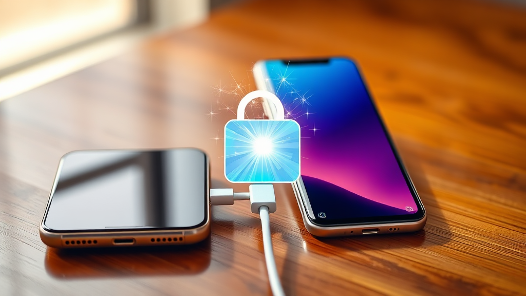 아이폰 vs 갤럭시, 운영체제별 사진 옮기기 (realistic 스타일)