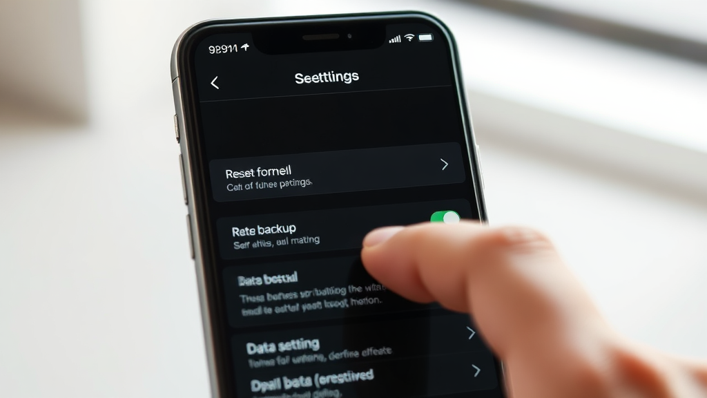 설정 메뉴로 간편 초기화 (realistic 스타일)