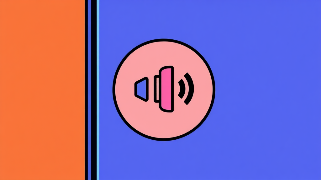 기본 음량 설정: 핵심 조작법 (cartoon 스타일)