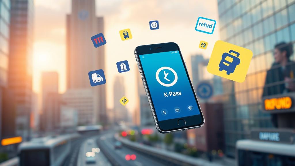 K-패스와 연동 혜택 (realistic 스타일)