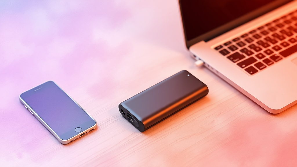 노트북 외 기기 충전, 활용 팁! (watercolor 스타일)