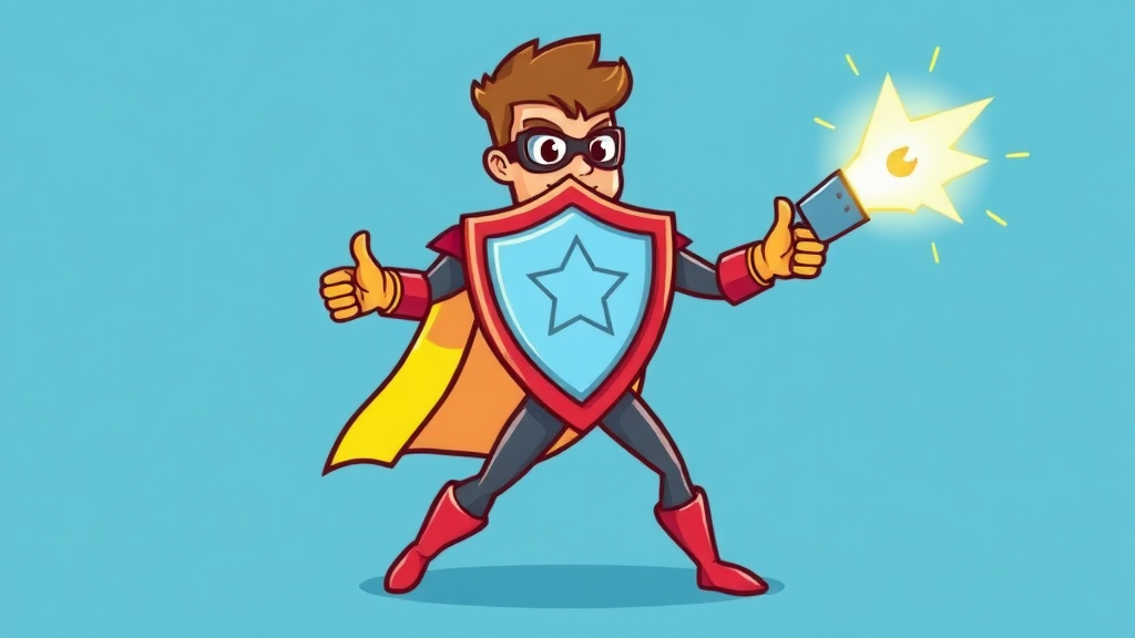 악성코드, 미리 예방하자! (cartoon 스타일)