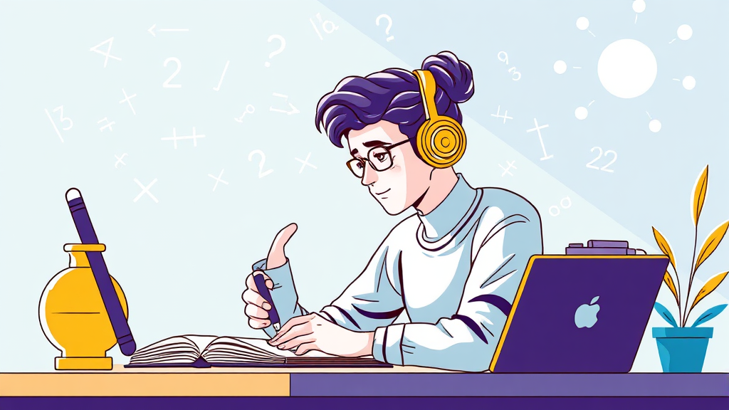 제미나이, 수학 학습 강점은? (illustration 스타일)