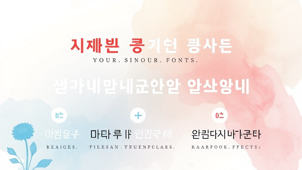 Interop 폰트 외 다른 추천 폰트 (watercolor 스타일)