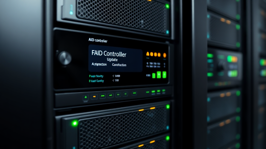 RAID 컨트롤러 펌웨어 업데이트 (realistic 스타일)