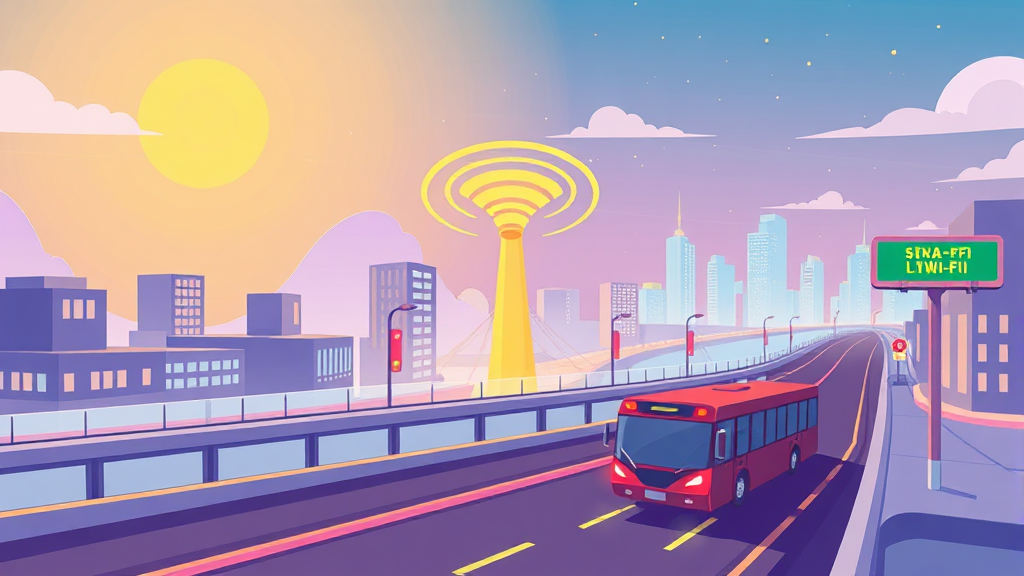 최신 와이파이 기술 동향: 와이파이 7 소개 (cartoon 스타일)