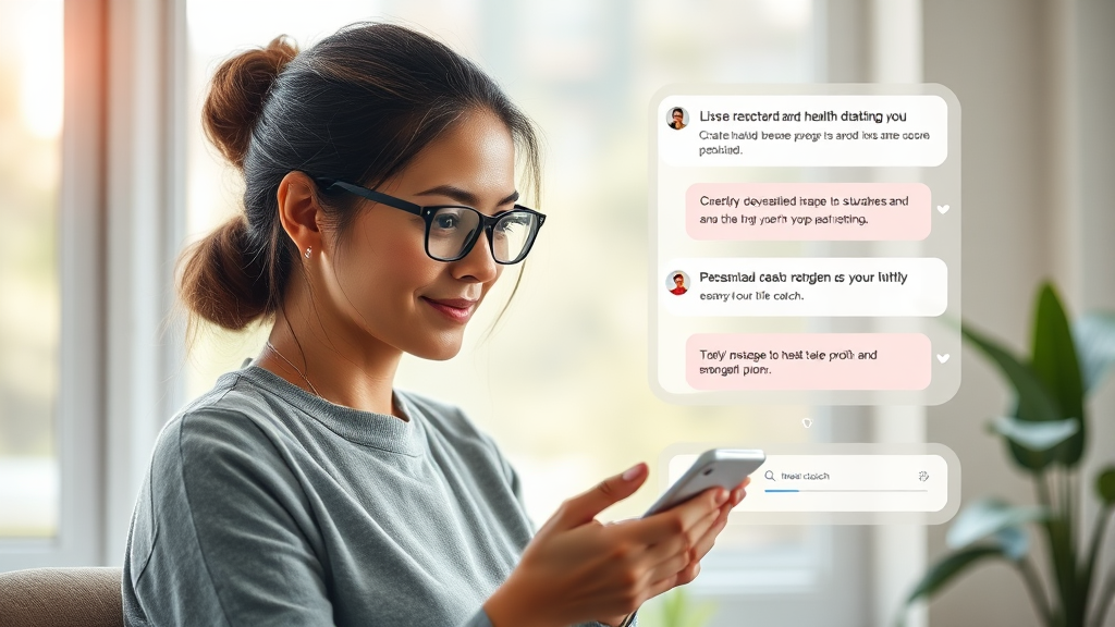 ChatGPT Health 이용 안내 (realistic 스타일)