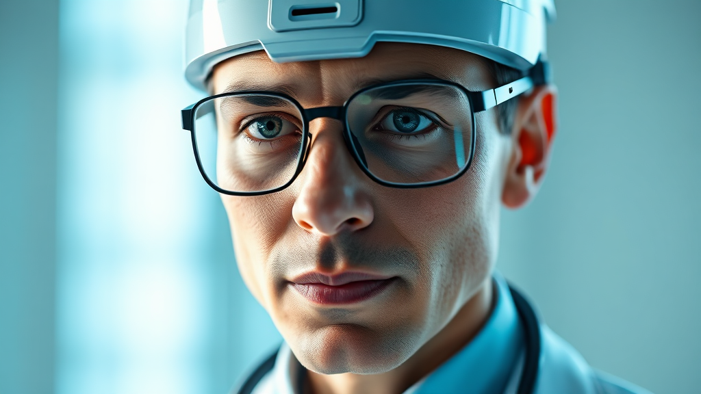 디지털 헬스케어 시장의 미래 (realistic 스타일)