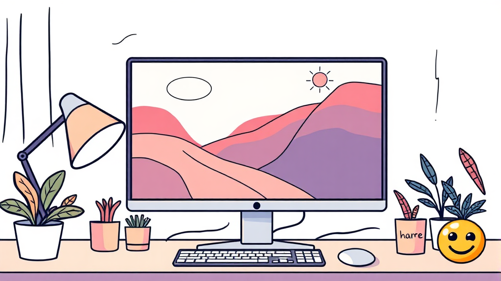 밝기 조절, 왜 중요할까? (illustration 스타일)