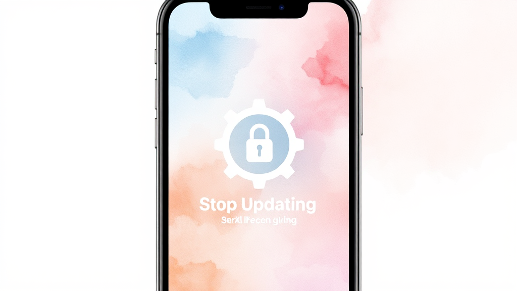 자동 업데이트, 내 맘대로! (watercolor 스타일)