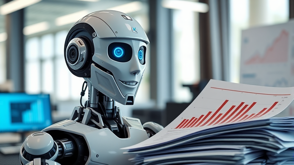 AI 업무 자동화의 미래 전망 (realistic 스타일)