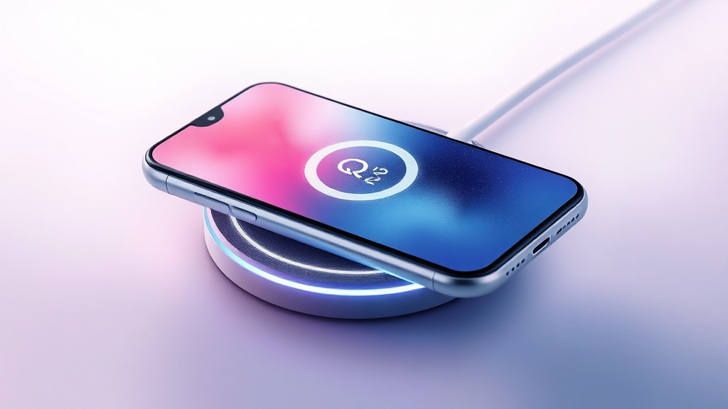 무선충전 기술 개요 (watercolor 스타일)