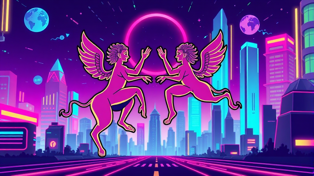 Gemini AI 검색량 분석 (cartoon 스타일)