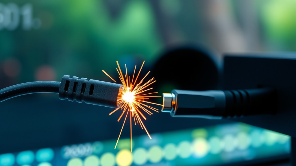 케이블 선택, 왜 중요할까요? (realistic 스타일)