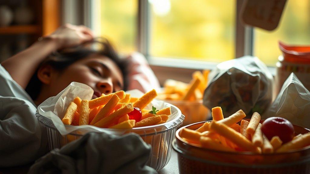 혈당 스파이크 증상 (realistic 스타일)