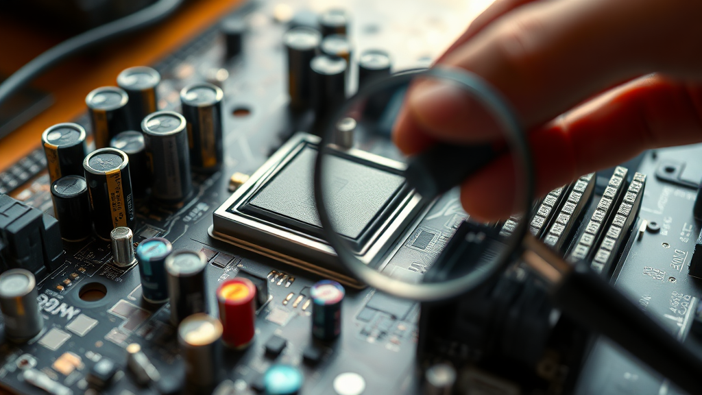 중고 메인보드 선택 요령 (realistic 스타일)