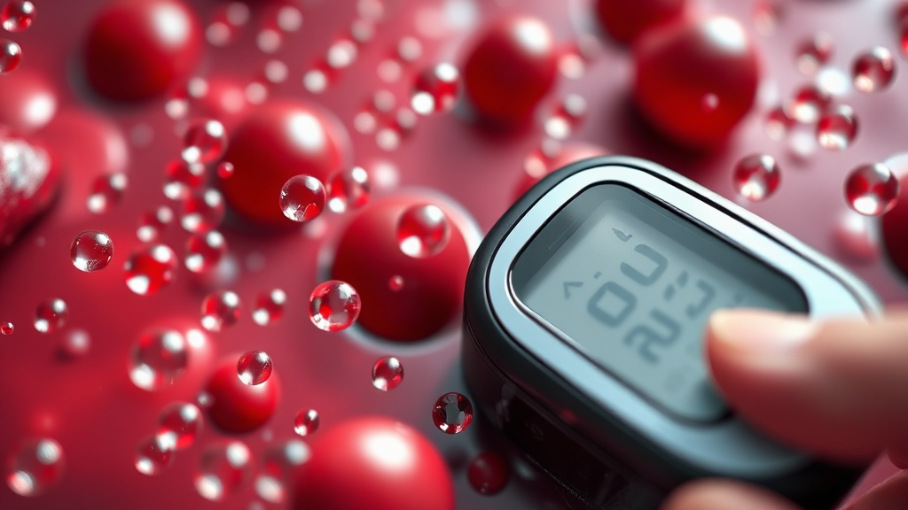 혈당 정상 수치란? (realistic 스타일)