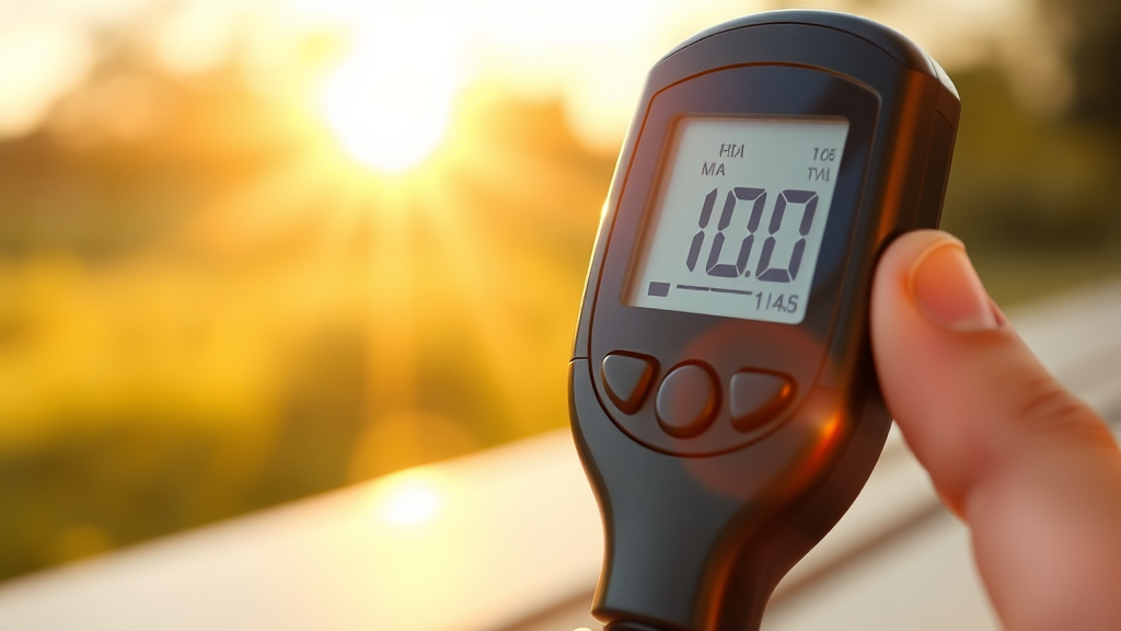 공복 혈당 기준 & 중요성 (realistic 스타일)