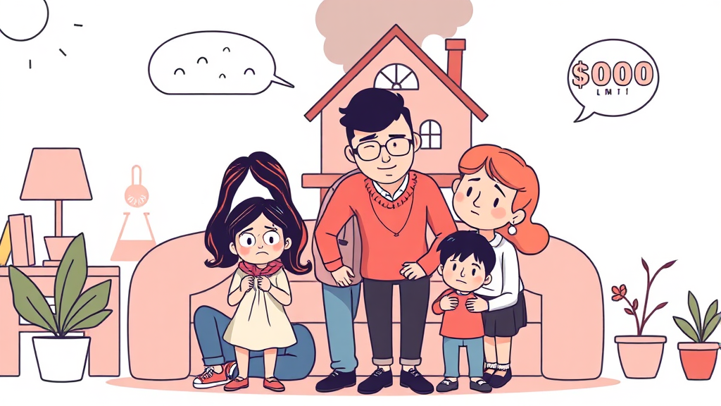 피부양자, 꼼꼼히 따져보세요! (illustration 스타일)