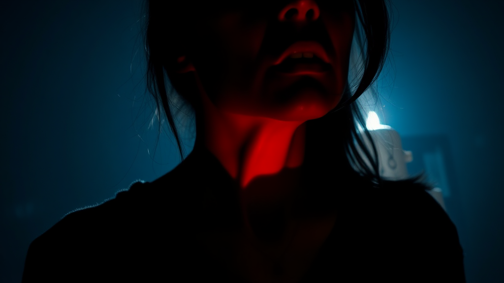 마른 기침, 왜 방치하면 안 될까요? (realistic 스타일)