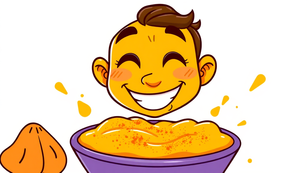 커큐민, 무엇일까요? (cartoon 스타일)