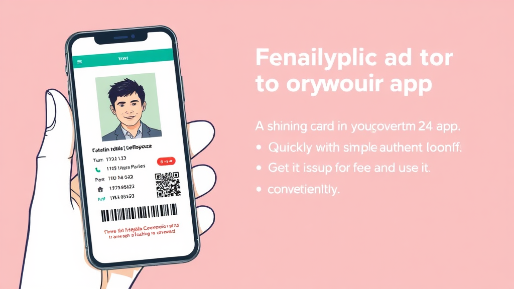 정부24 앱 발급 방법 (illustration 스타일)