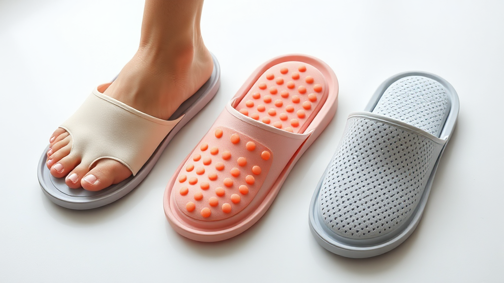 지압슬리퍼 완벽 가이드: 효과, 종류, 선택법, 사용 후기 & Q&A 5 지압슬리퍼, 종류별 특징 비교 (realistic 스타일)