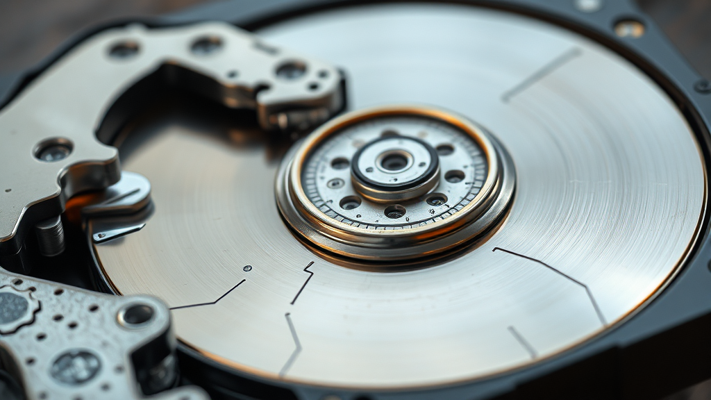 HDD 고장 징후 및 자가 진단 (realistic 스타일)