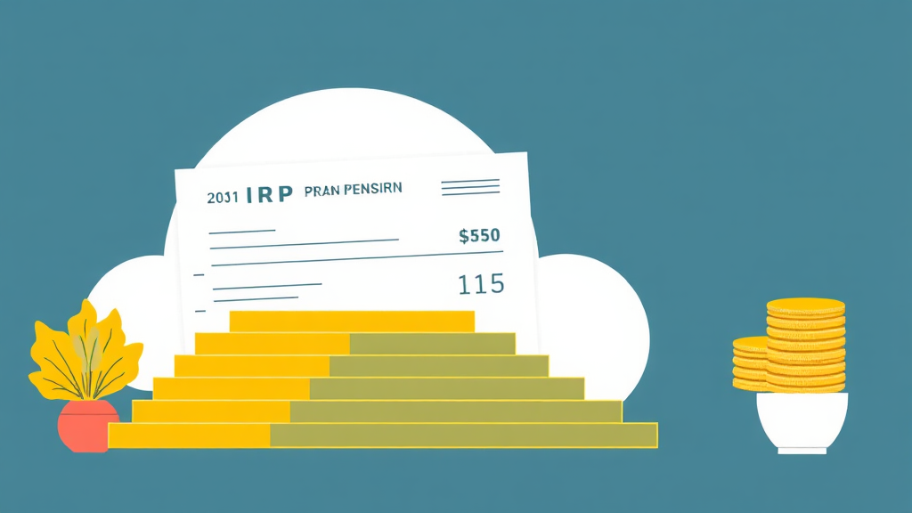 IRP 연금 세금 절약 팁 (illustration 스타일)