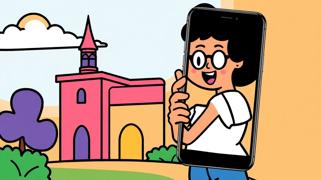 스마트폰 용량 줄이기 비법 (cartoon 스타일)