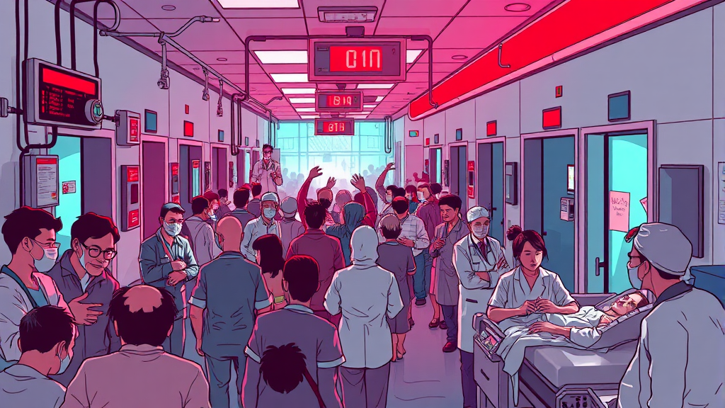 응급실 뺑뺑이, 왜 생길까? (illustration 스타일)