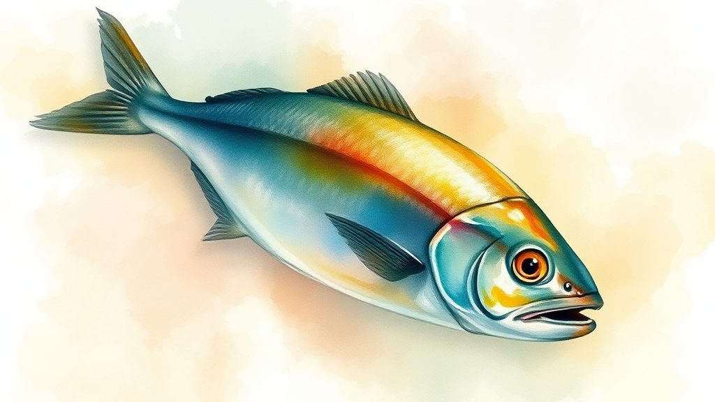 오메가-3, 항염증 효과로 암 예방? (watercolor 스타일)