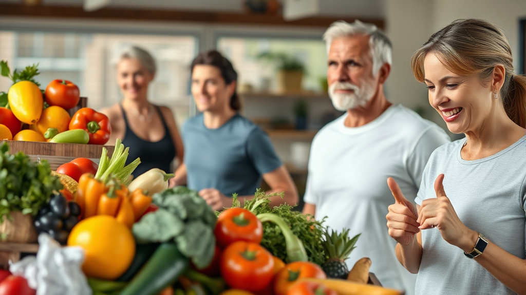 건강한 생활 습관, 암 예방의 기본! (realistic 스타일)