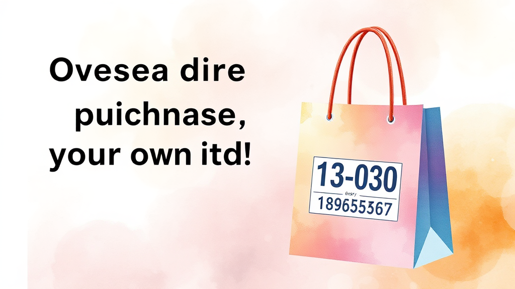 개인통관고유번호 완벽 가이드: 발급, 조회, 변경, 도용 방지 A to Z 2 개인통관고유번호란? (watercolor 스타일)