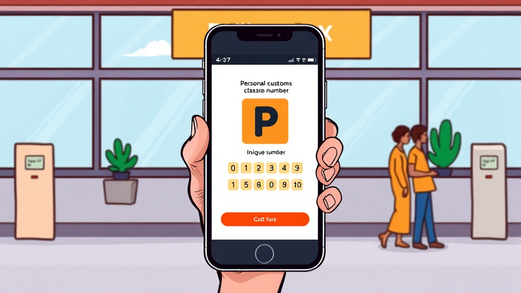 개인통관고유번호 완벽 가이드: 발급, 조회, 변경, 도용 방지 A to Z 4 개인통관고유번호 조회 (cartoon 스타일)