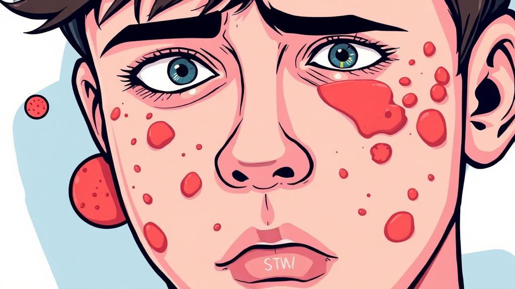 여드름, 왜 나는 걸까? (cartoon 스타일)