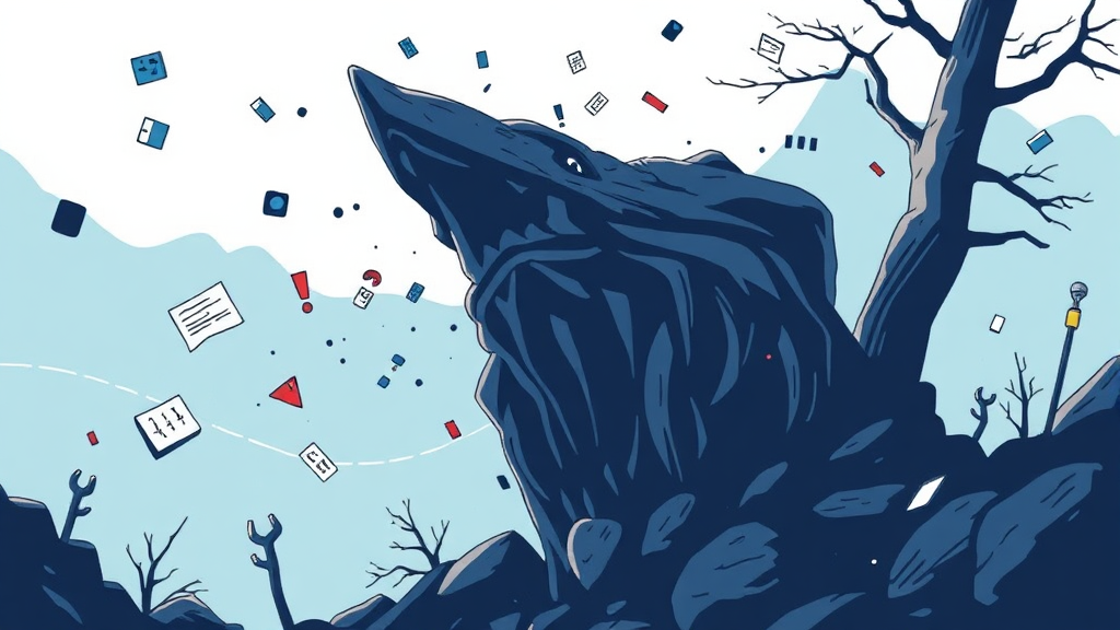 무한 로딩 원인 분석 (illustration 스타일)