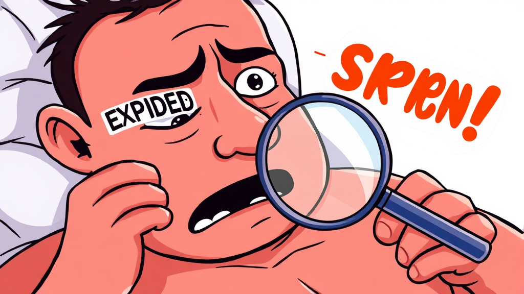 유통기한 확인, 왜 중요할까? (cartoon 스타일)