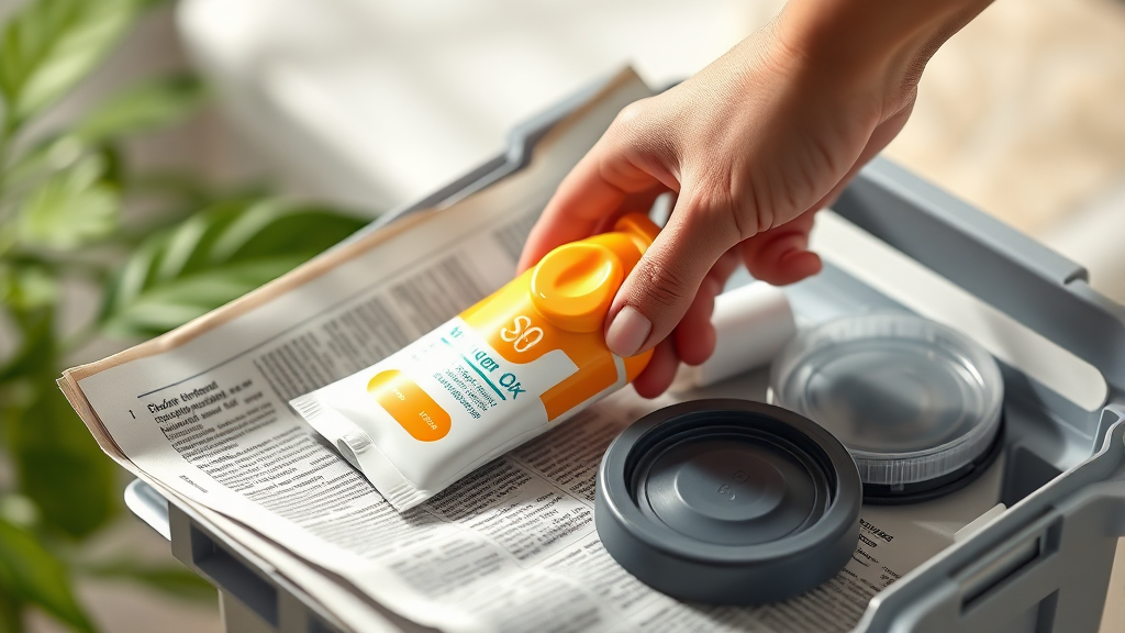 올바른 폐기 방법 (realistic 스타일)