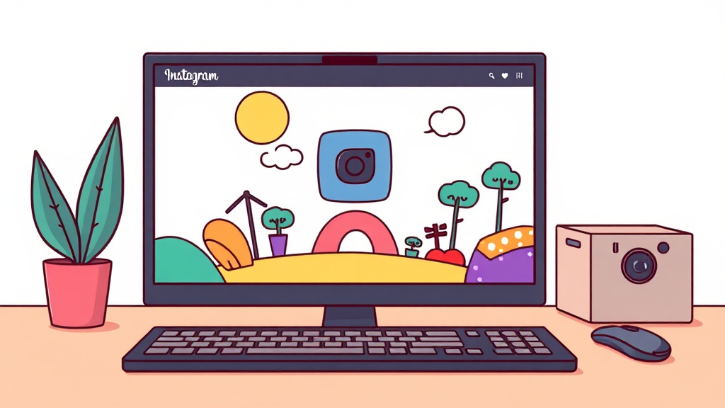 인스타그램 PC 버전: 컴퓨터에서 즐기는 완벽 가이드 4 PC 버전, 스마트폰보다 편리한 이유 (cartoon 스타일)