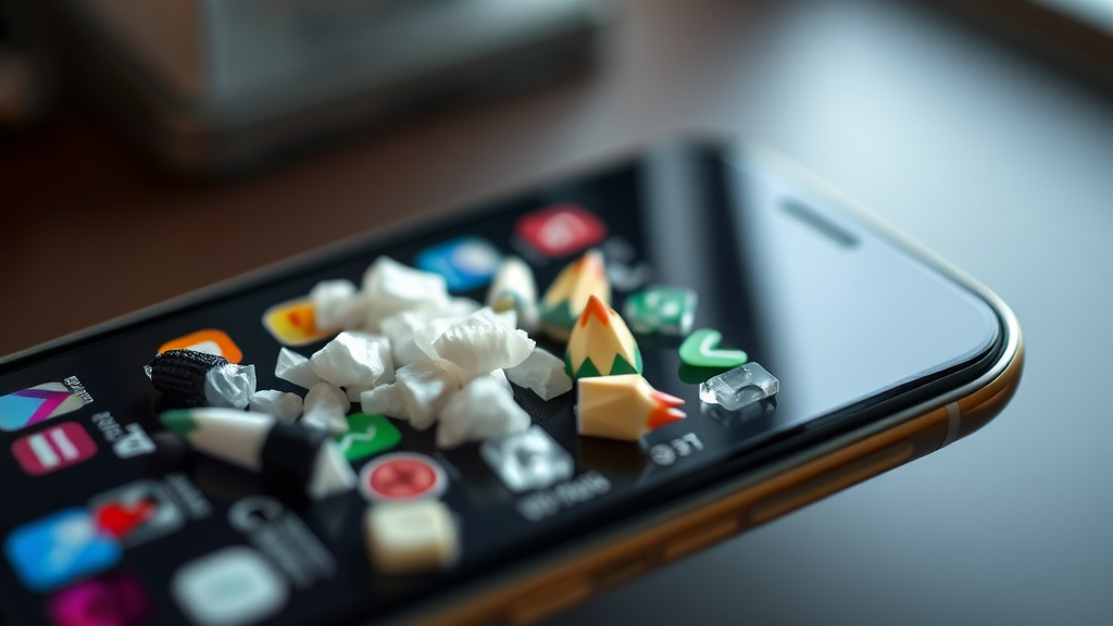 스마트폰 저장 공간 부족? 앱 캐시 삭제로 5분 만에 해결! 6 앱 캐시 삭제, 얼마나 효과가 있을까? (realistic 스타일)