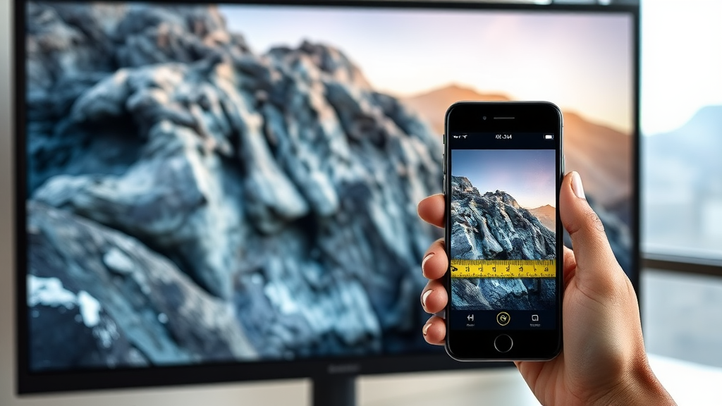 인치 계산 완벽 가이드: 스마트폰부터 TV까지, 내게 맞는 화면 크기 찾기 7 측정 도구 없이 인치 확인하는 실용적인 방법 (realistic 스타일)