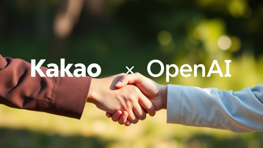 카카오와 오픈AI 협력, 그 의미는? (realistic 스타일)